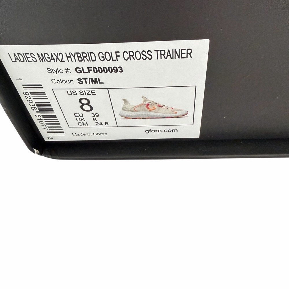 G/FORE Waterproof Womens MG4X2 Hybrid Cross Trainer Golf Shoes size 8 NIB - Picture 9 of 9